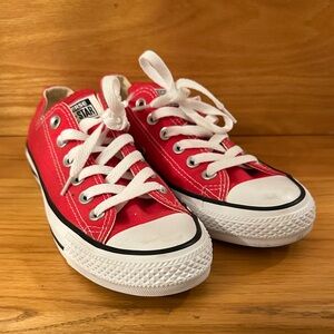 Converse Red Low-Top Sneakers